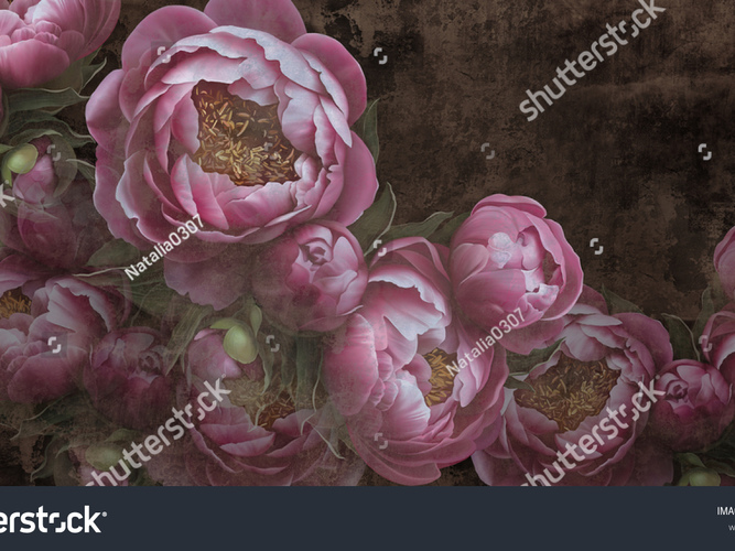 stock-photo-flowers-painted-on-a-concrete-wall-peonies-on-the-wall-grunge-texture-photo-wallpaper-wallpaper-1789269464