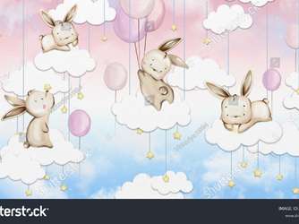 Фотообои Flying-on-clouds-among-balloons 2121231998